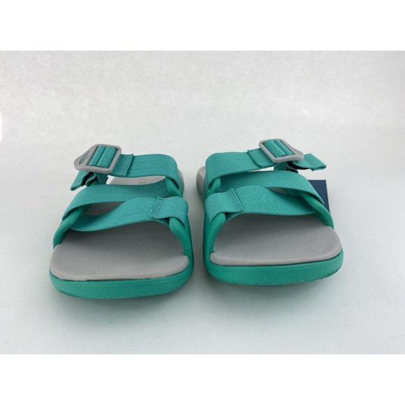 Chaco Chillos Slide Teal Women's Slides Sandals Z Strap Adjustable Blue Green - Picture 5 of 9